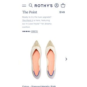 Rothy’s size 9.  They fit true to size.  Never worn.